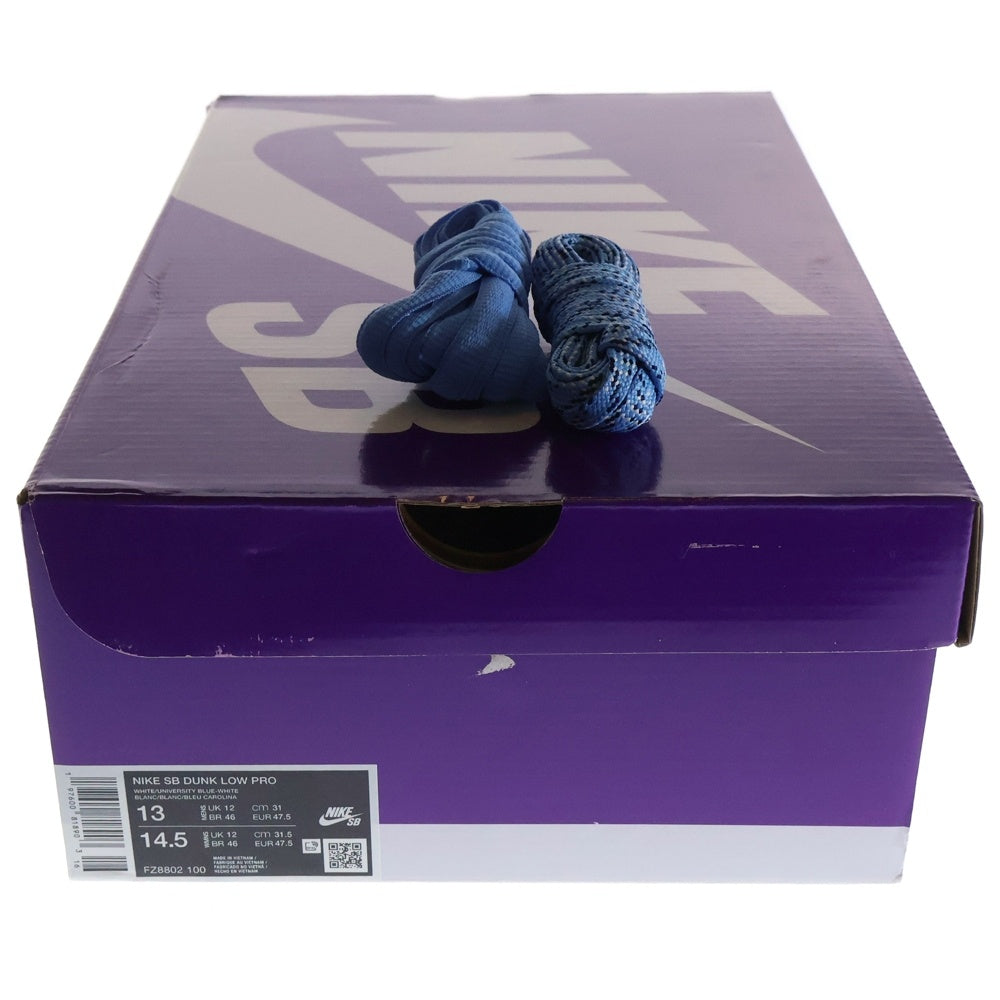 NIKE SB(ナイキエスビー) ×Nicole Hause DUNK LOW PRO FZ8802-100 ニコールハウゼ ダンク プロ ローカットスニーカー ホワイト/ブルー US13/31.0cm