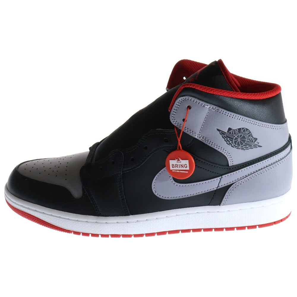NIKE(ナイキ) AIR JORDAN 1 MID BLACK CEMENT GREY DQ8426-006 エアジョーダン1 ミッドカットスニーカー ブラック/グレー US13/31.0cm