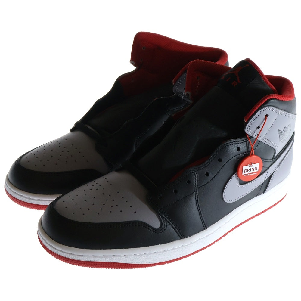 NIKE(ナイキ) AIR JORDAN 1 MID BLACK CEMENT GREY DQ8426-006 エアジョーダン1 ミッドカットスニーカー ブラック/グレー US13/31.0cm