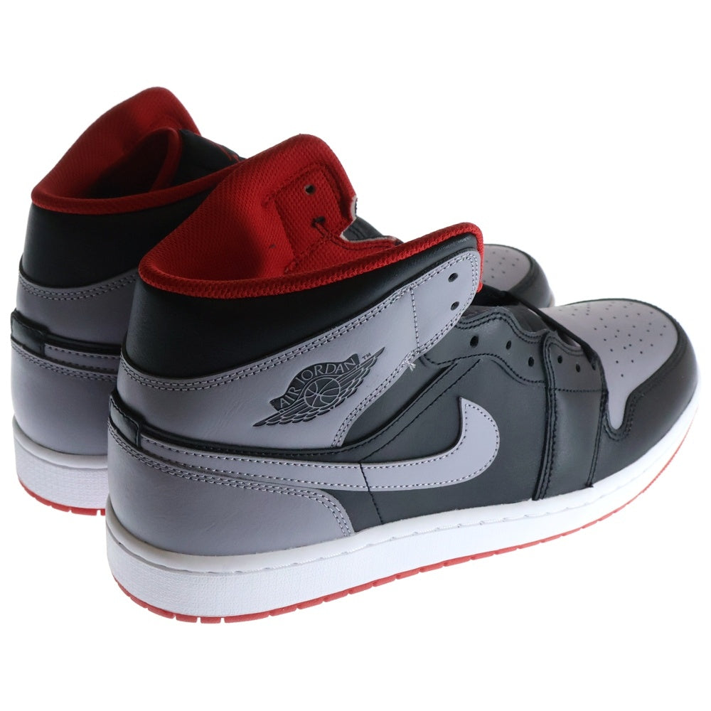 NIKE(ナイキ) AIR JORDAN 1 MID BLACK CEMENT GREY DQ8426-006 エアジョーダン1 ミッドカットスニーカー ブラック/グレー US13/31.0cm