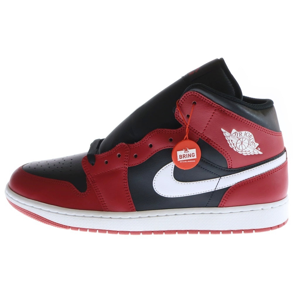 NIKE(ナイキ) AIR JORDAN 1 MID DQ8426-061 エアジョーダン1 ミッドカットスニーカー US13/31.0cm レッド/ブラック