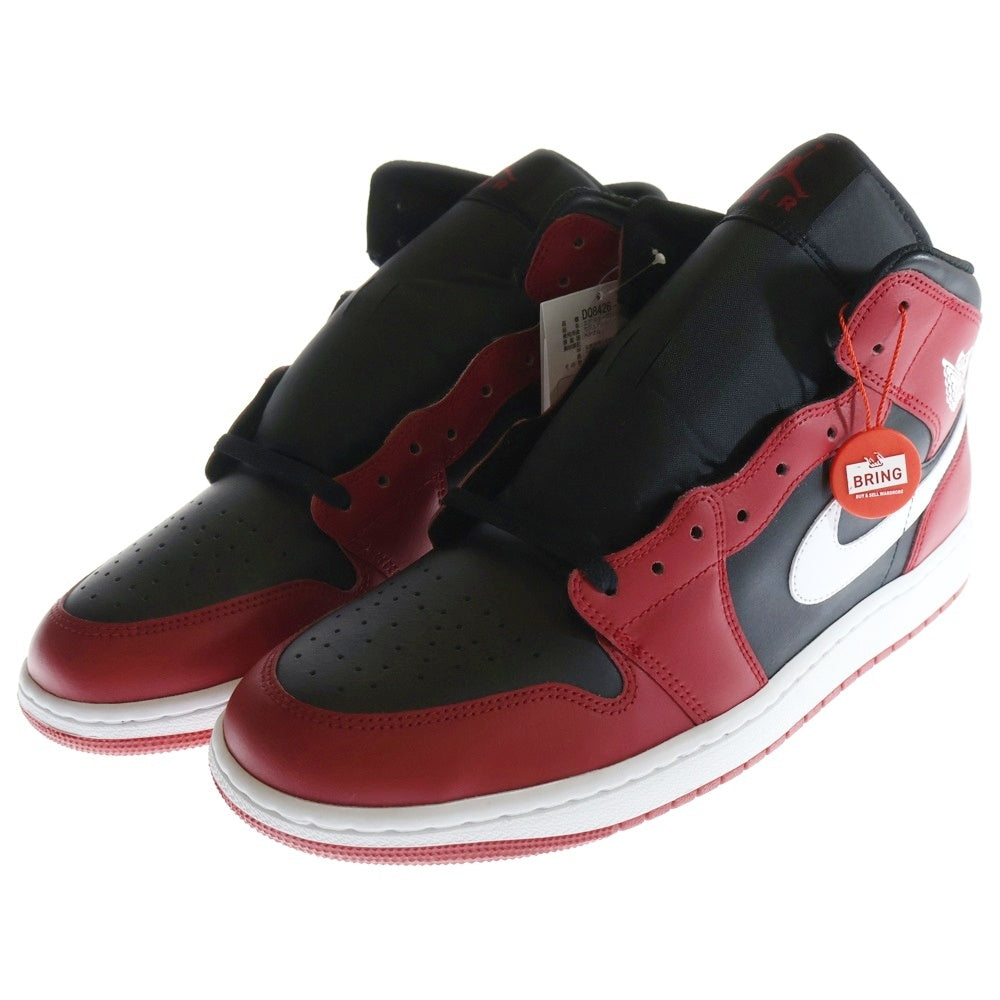 NIKE(ナイキ) AIR JORDAN 1 MID DQ8426-061 エアジョーダン1 ミッドカットスニーカー US13/31.0cm レッド/ブラック