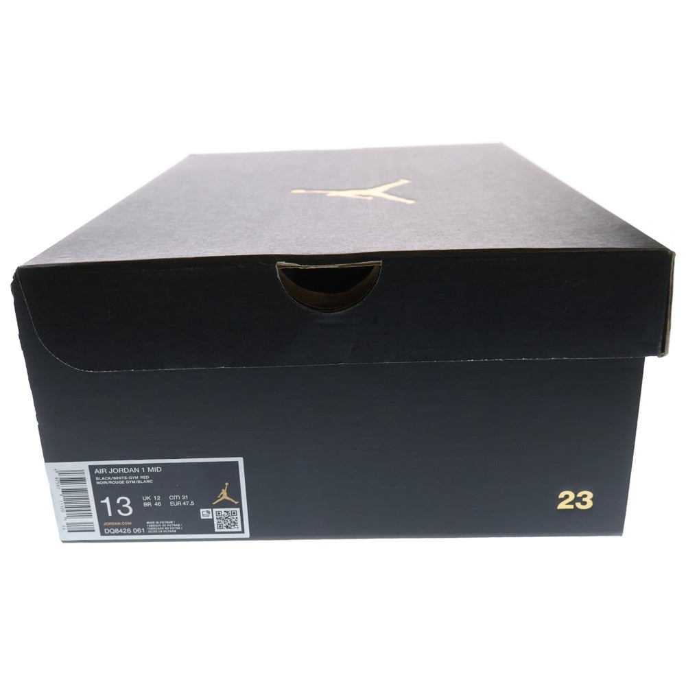 NIKE(ナイキ) AIR JORDAN 1 MID DQ8426-061 エアジョーダン1 ミッドカットスニーカー US13/31.0cm レッド/ブラック