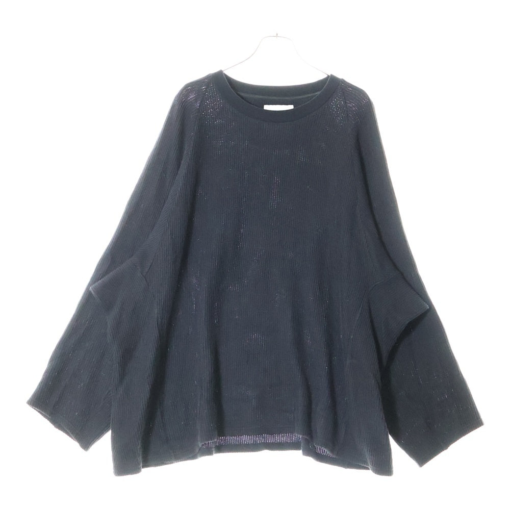 White Mountaineering(ホワイトマウンテニアリング) COTTON LINEN KNIT PULLOVER コットン ニット ブラック