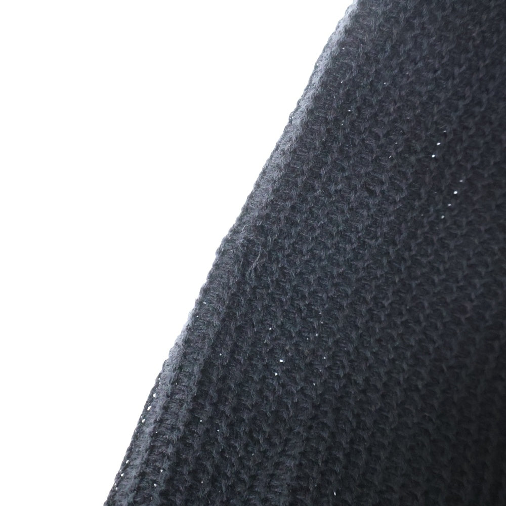 White Mountaineering(ホワイトマウンテニアリング) COTTON LINEN KNIT PULLOVER コットン ニット ブラック