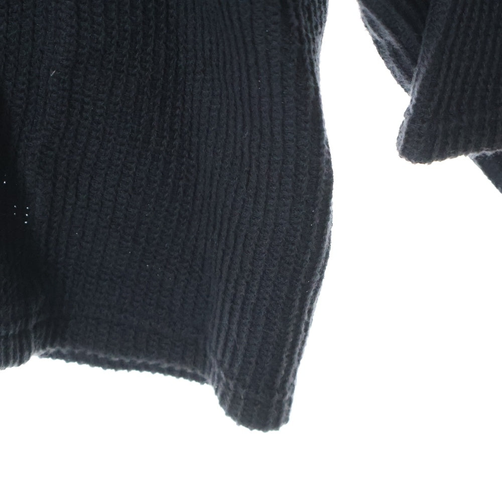 White Mountaineering(ホワイトマウンテニアリング) COTTON LINEN KNIT PULLOVER コットン ニット ブラック