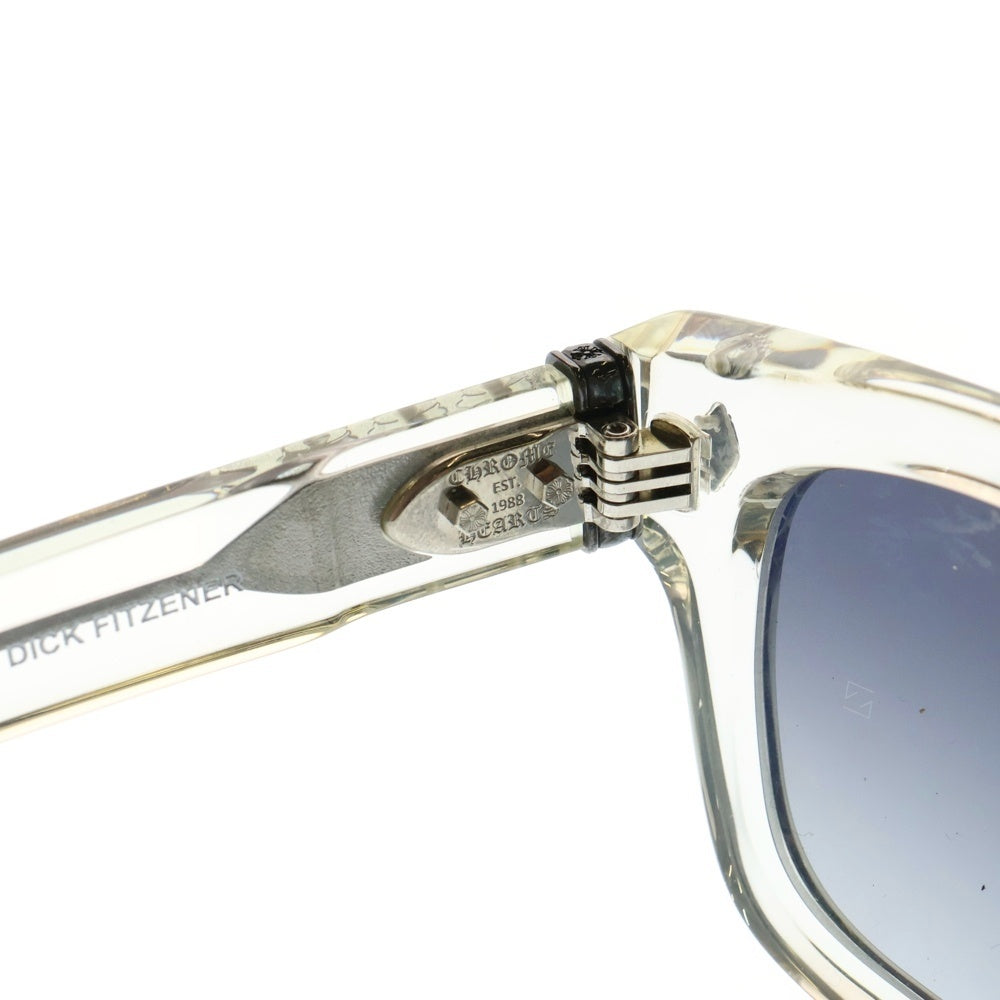 CHROME HEARTS(クロムハーツ) DICK FITZENER CHプラステンプル ウェリントン セルフレームサングラス 眼鏡 クリア
