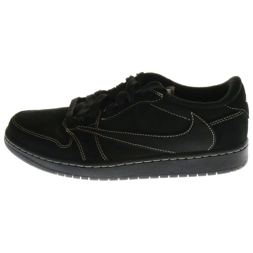 NIKE(ナイキ) ×TRAVIS SCOTT AIR JORDAN 1 LOW OG SP BLACK PHANTOM エアジョーダン1 ブラックファントム ローカットスニーカー ブラック US8.5/26.5cm DM7866-001