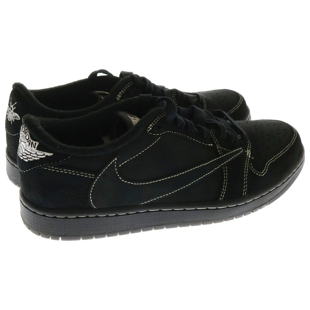 NIKE(ナイキ) ×TRAVIS SCOTT AIR JORDAN 1 LOW OG SP BLACK PHANTOM エアジョーダン1 ブラックファントム ローカットスニーカー ブラック US8.5/26.5cm DM7866-001