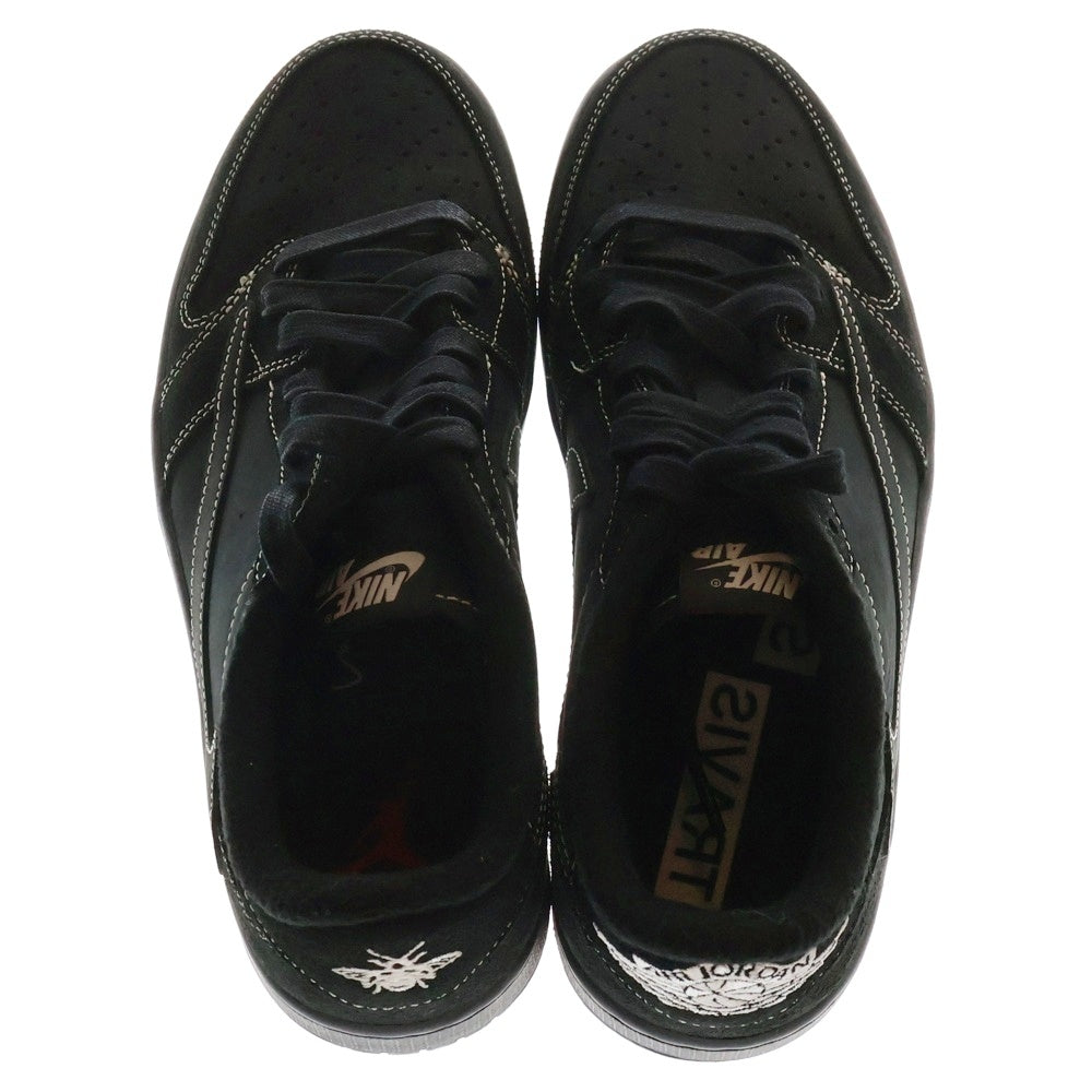 NIKE(ナイキ) ×TRAVIS SCOTT AIR JORDAN 1 LOW OG SP BLACK PHANTOM エアジョーダン1 ブラックファントム ローカットスニーカー ブラック US8.5/26.5cm DM7866-001