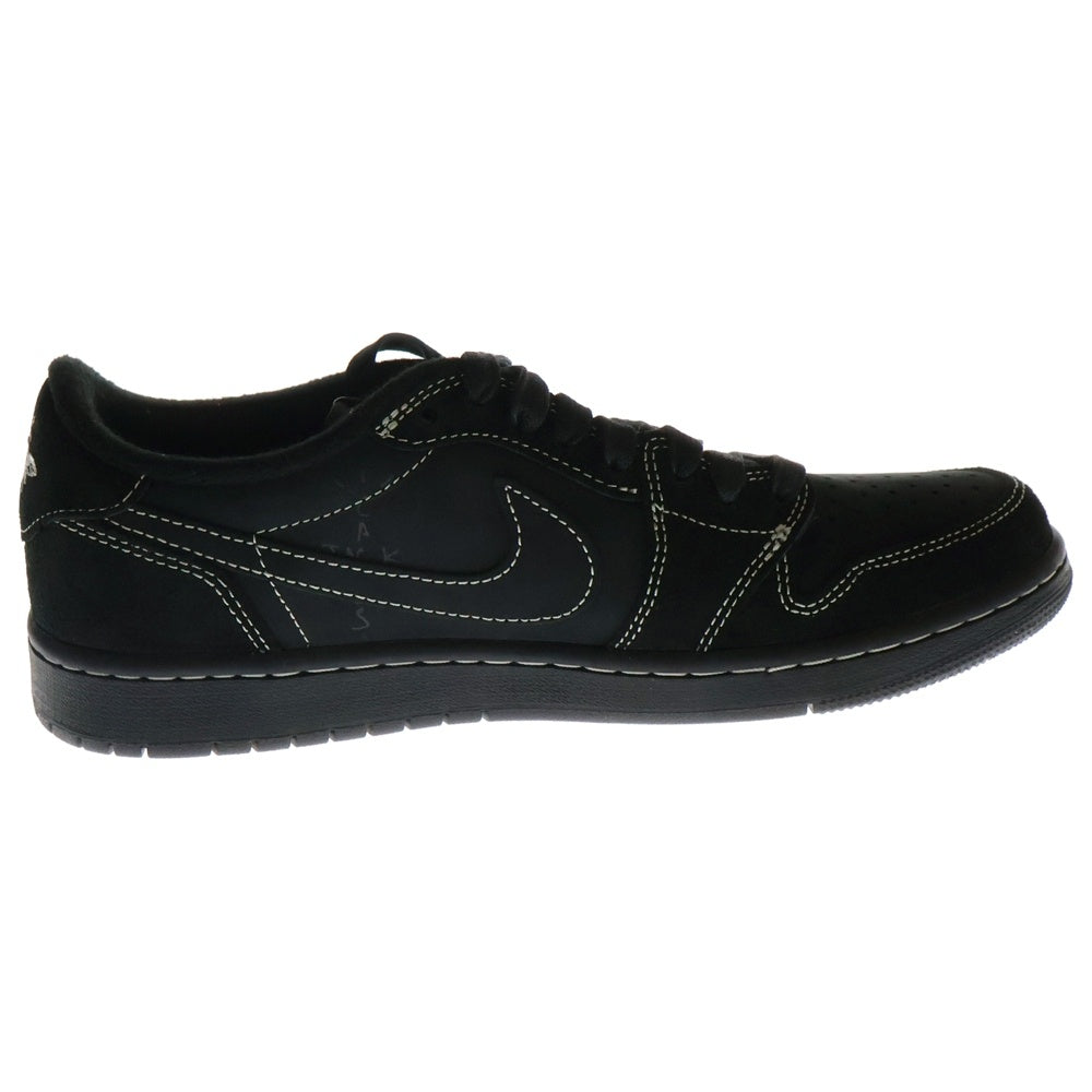 NIKE(ナイキ) ×TRAVIS SCOTT AIR JORDAN 1 LOW OG SP BLACK PHANTOM エアジョーダン1 ブラックファントム ローカットスニーカー ブラック US8.5/26.5cm DM7866-001