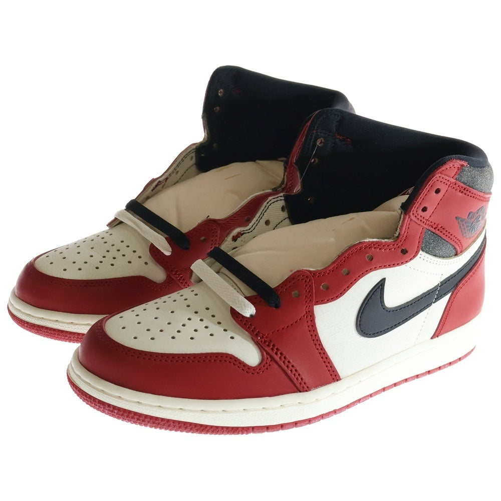 NIKE(ナイキ) AIR JORDAN 1 LOST&FOUND DZ5485-612 エアジョーダン1 ロスト&ファウンド シカゴ ハイカットスニーカー ホワイト/レッド US9/27cm