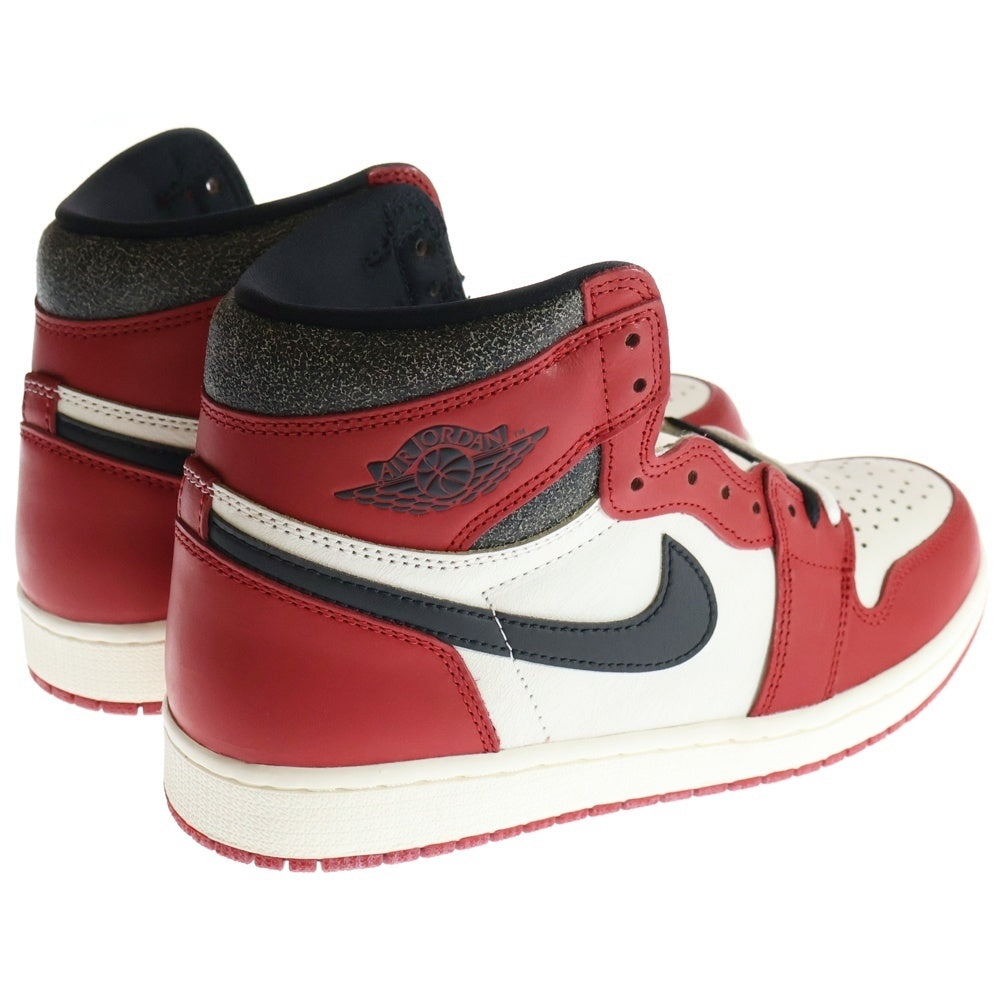 NIKE(ナイキ) AIR JORDAN 1 LOST&FOUND DZ5485-612 エアジョーダン1 ロスト&ファウンド シカゴ ハイカットスニーカー ホワイト/レッド US9/27cm