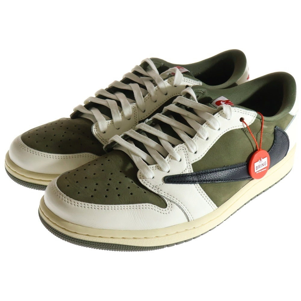 NIKE(ナイキ) ×TRAVIS SCOTT AIR JORDAN 1 LOW OG SP Reverse Olive DM7866-200 トラヴィススコット エアジョーダン1 リバースオリーブ ローカットスニーカー US10.5/28.5cm