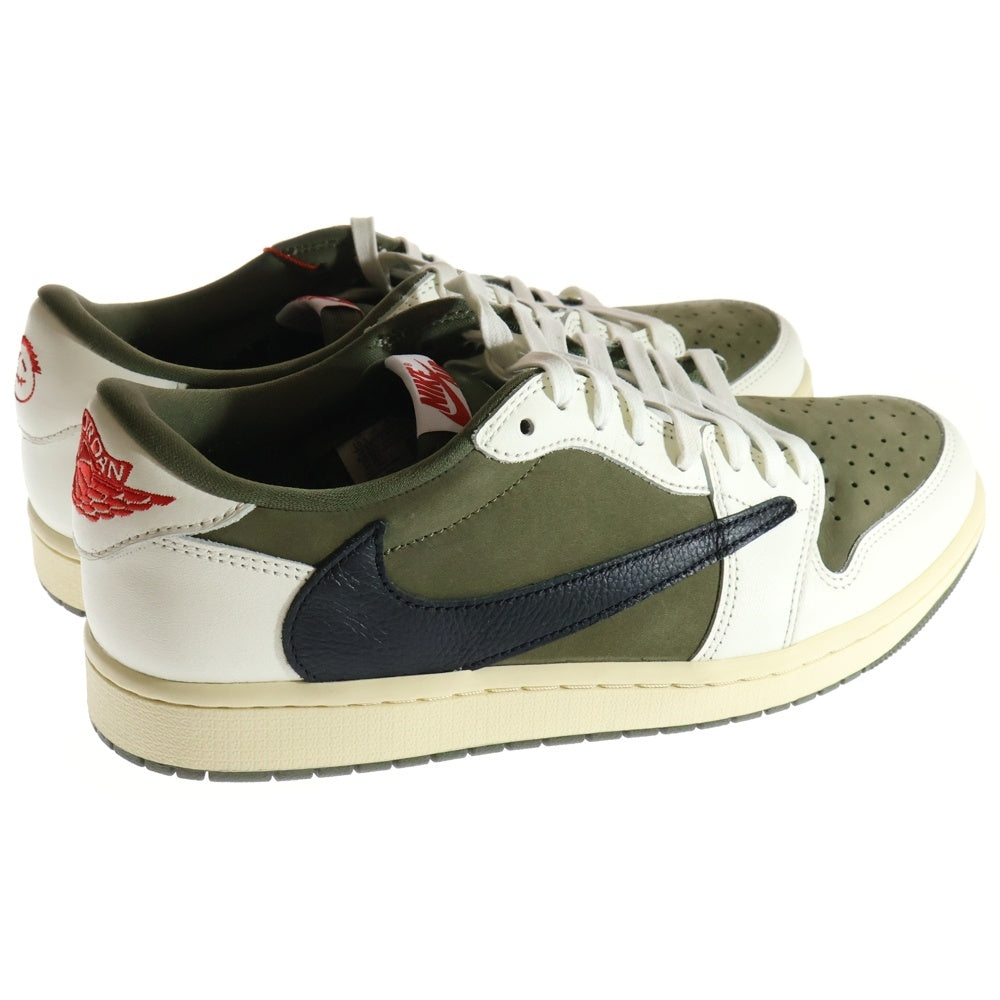NIKE(ナイキ) ×TRAVIS SCOTT AIR JORDAN 1 LOW OG SP Reverse Olive DM7866-200 トラヴィススコット エアジョーダン1 リバースオリーブ ローカットスニーカー US10.5/28.5cm