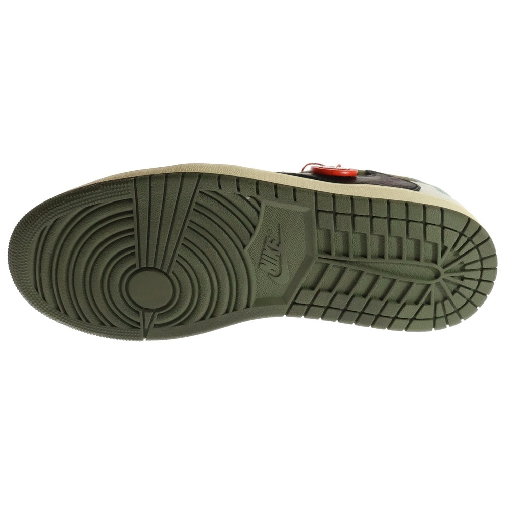 NIKE(ナイキ) ×TRAVIS SCOTT AIR JORDAN 1 LOW OG SP Reverse Olive DM7866-200 トラヴィススコット エアジョーダン1 リバースオリーブ ローカットスニーカー US10.5/28.5cm