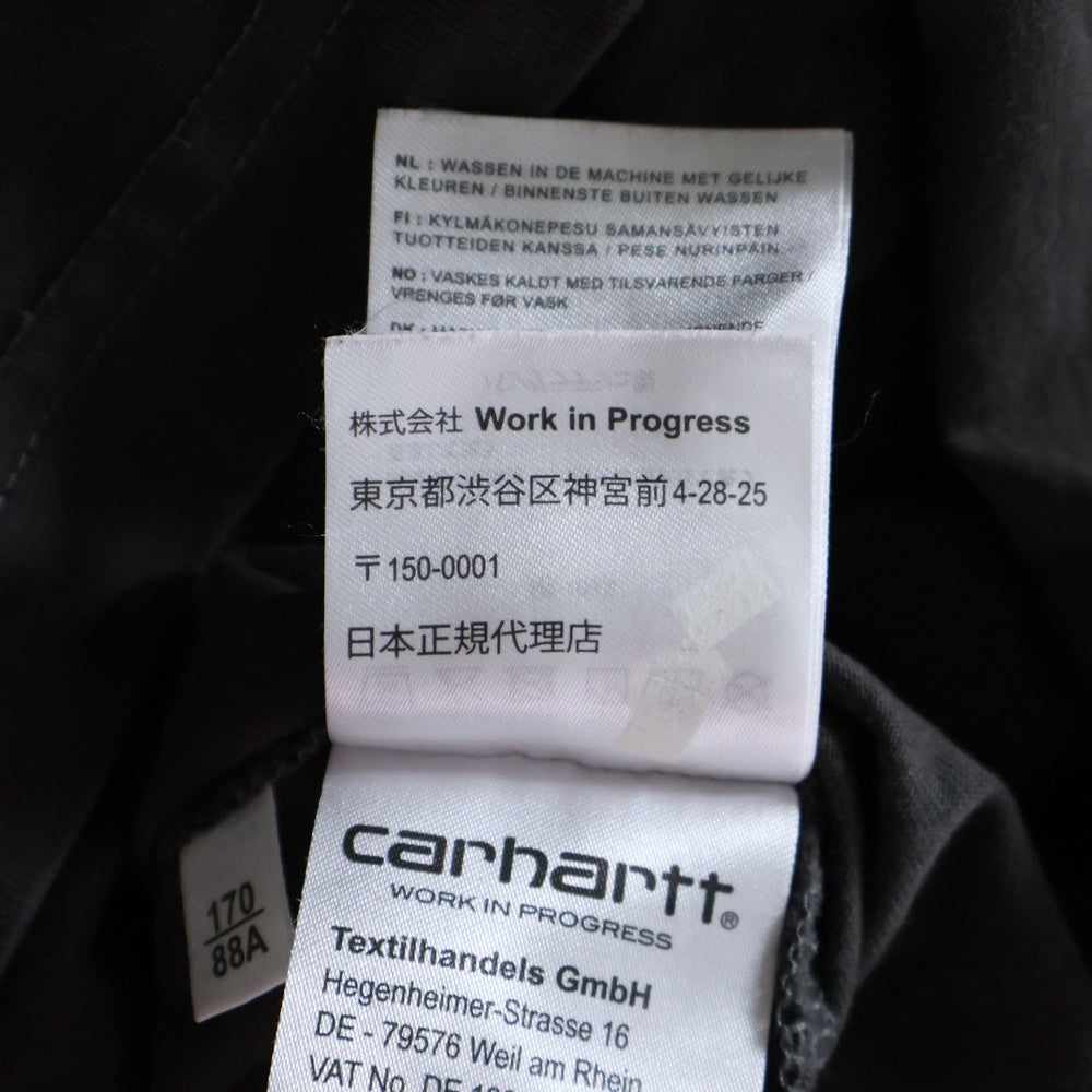 CARHARTT(カーハート) サイドロゴ刺繍 半袖Tシャツ グレー