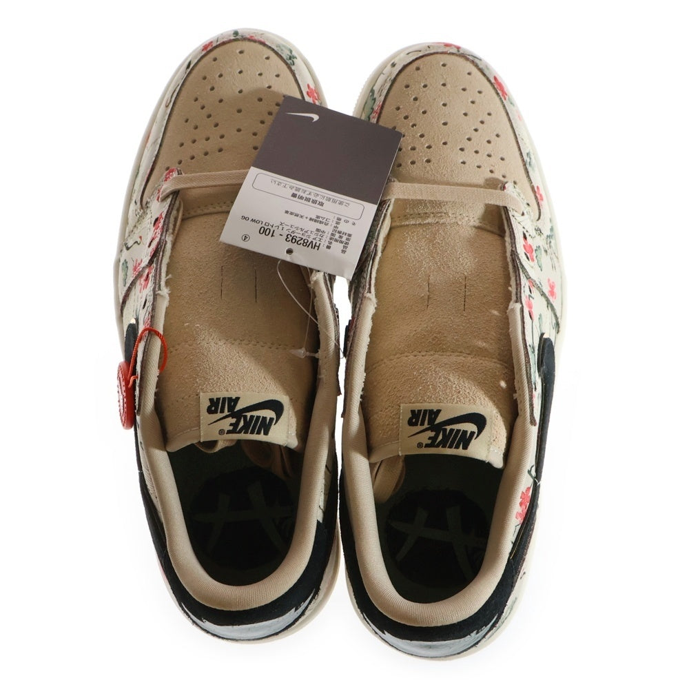 NIKE(ナイキ) ×RUI HACIMURA AIR JORDAN 1 RETRO LOW OG エアジョーダン1 八村 塁 ローカットスニーカー US9/27.0cm ベージュ HV8293-100