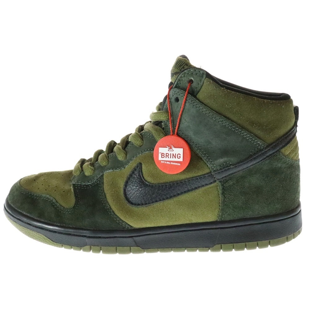 NIKE SB(ナイキエスビー) 【観賞用 2003年製】 DUNK HIGH PRO TODD JORDAN HULK 305050-303 ダンク プロ トッド ジョーダン ハルク ハイカットスニーカー カーキ US9/27.0cm