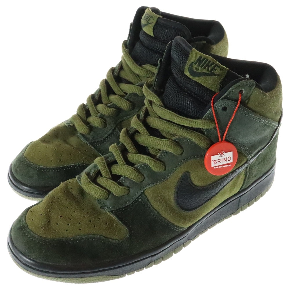 NIKE SB(ナイキエスビー) 【観賞用 2003年製】 DUNK HIGH PRO TODD JORDAN HULK 305050-303 ダンク プロ トッド ジョーダン ハルク ハイカットスニーカー カーキ US9/27.0cm