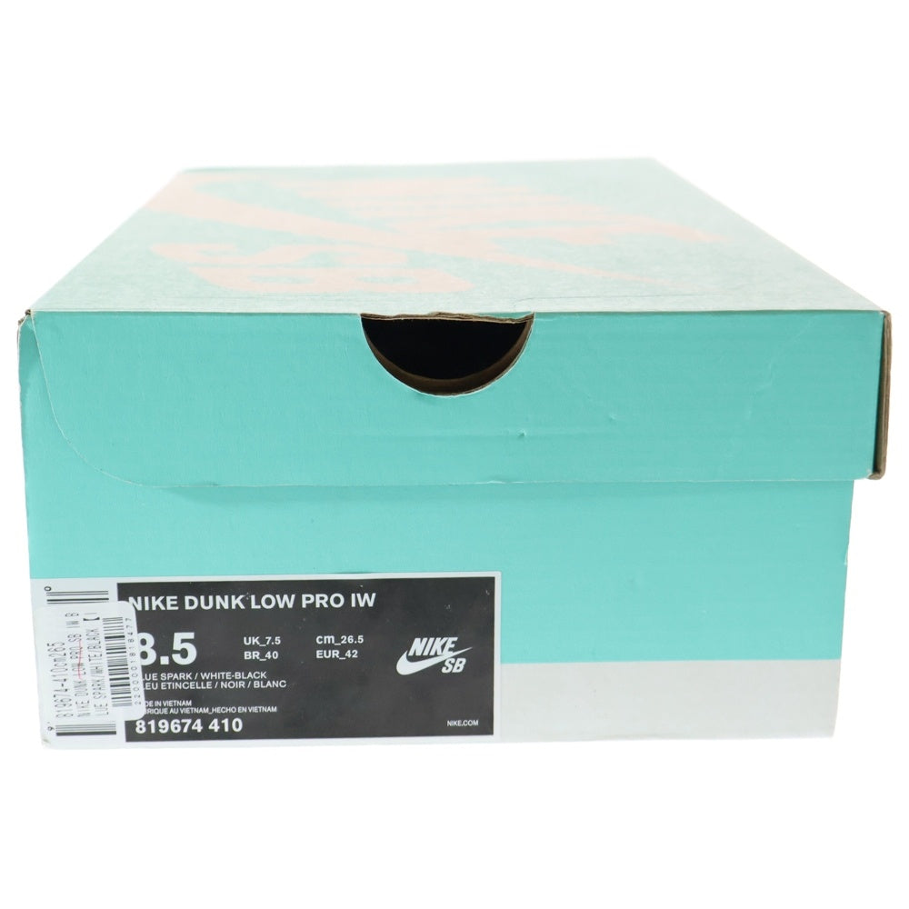 NIKE SB(ナイキエスビー) DUNK LOW PRO ダンク ローカットスニーカー 819674-410 US8.5/26.5cm ブルー/ホワイト