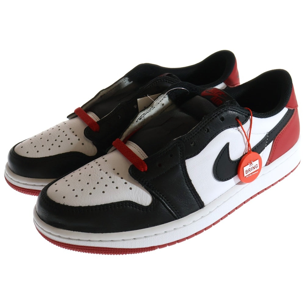 NIKE(ナイキ) AIR JORDAN 1 RETRO LOW OG BLACK TOE CZ0790-106 エアジョーダン1 ブラックトゥ ローカットスニーカー US9/27.0cm ホワイト/ブラック/レッド