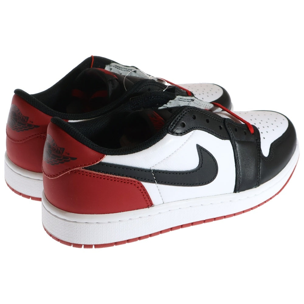 NIKE(ナイキ) AIR JORDAN 1 RETRO LOW OG BLACK TOE CZ0790-106 エアジョーダン1 ブラックトゥ ローカットスニーカー US9/27.0cm ホワイト/ブラック/レッド