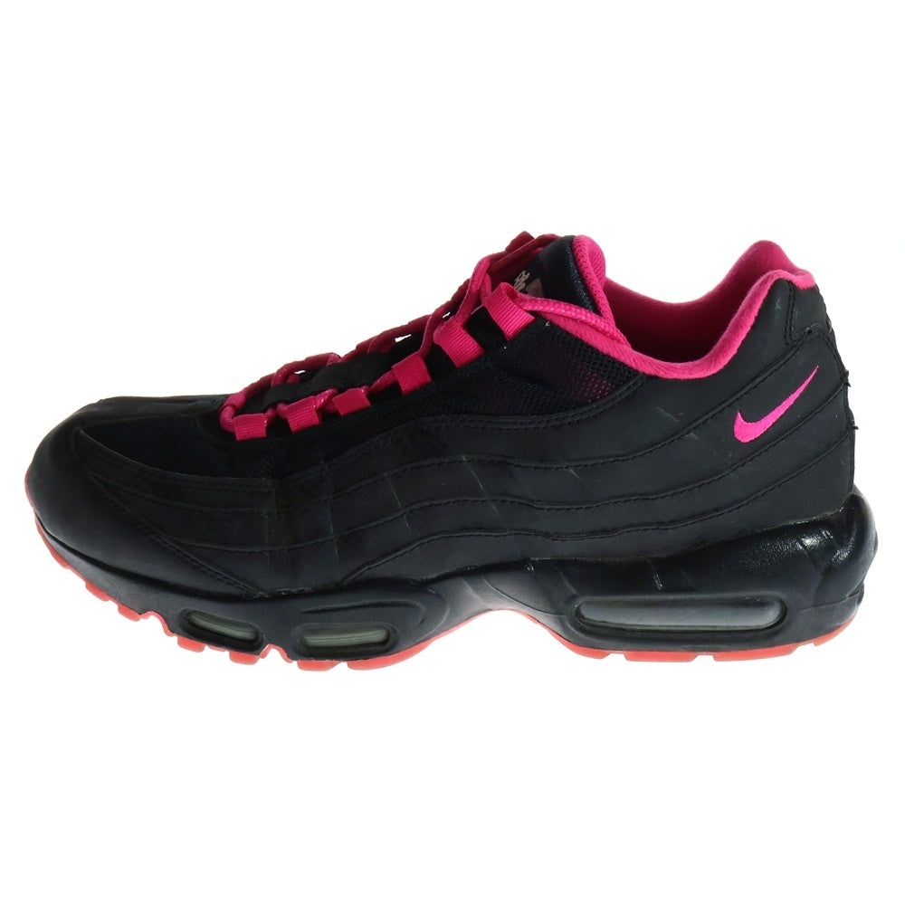 NIKE(ナイキ) AIRMAX 95 ID 818592-993 エアマックス95 ローカットスニーカー ブラック/ピンク US9.5/27.5cm
