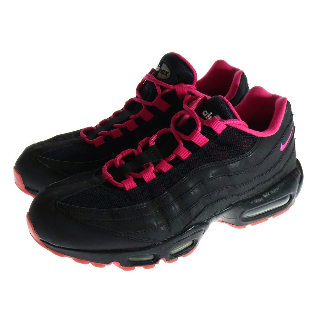 NIKE(ナイキ) AIRMAX 95 ID 818592-993 エアマックス95 ローカットスニーカー ブラック/ピンク US9.5/27.5cm