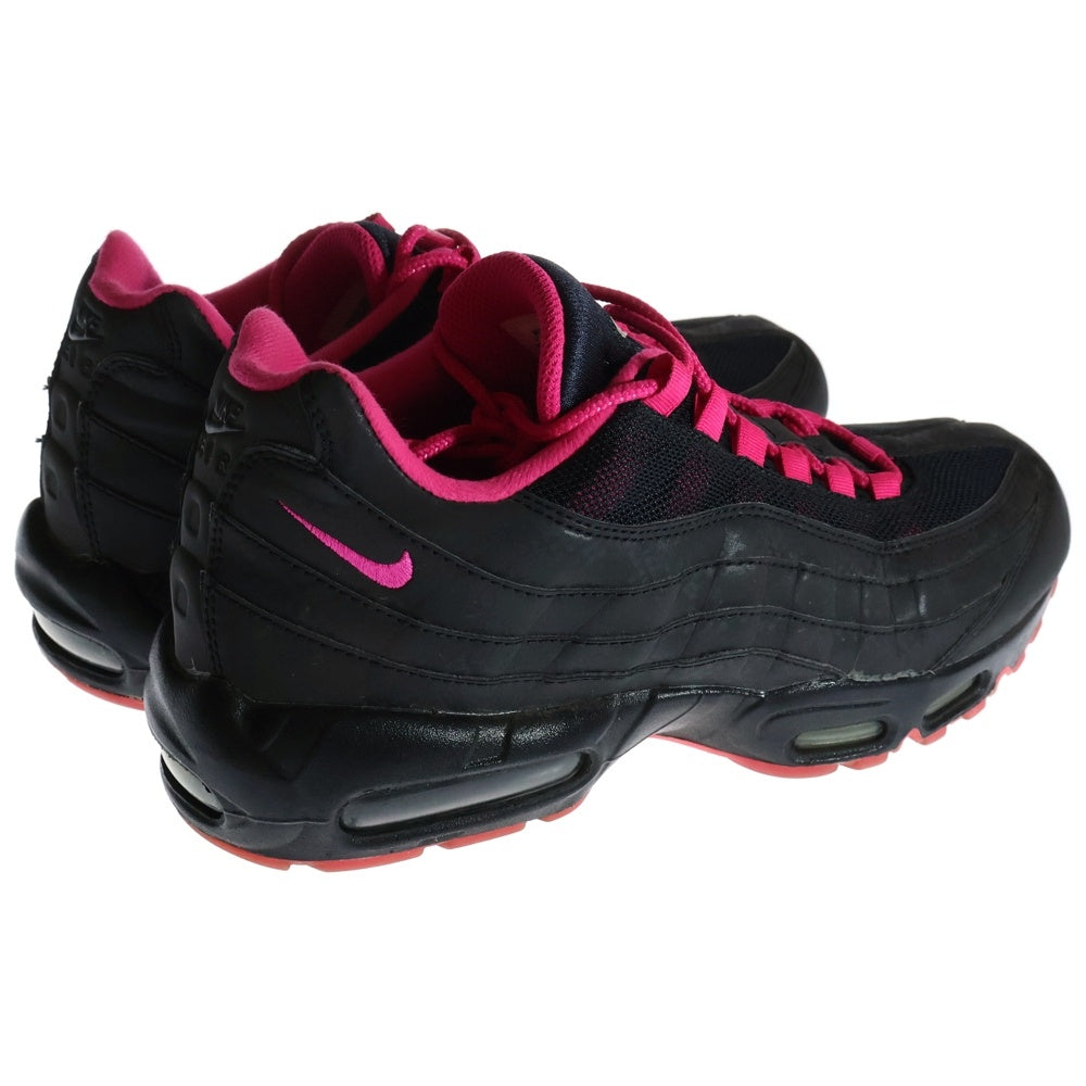 NIKE(ナイキ) AIRMAX 95 ID 818592-993 エアマックス95 ローカットスニーカー ブラック/ピンク US9.5/27.5cm