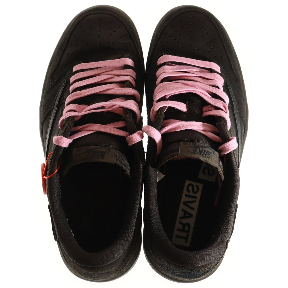 NIKE(ナイキ) ×TRAVIS SCOTT AIR JORDAN 1 LOW OG SP VELVET BROWN AND DARK MOCHA トラヴィススコット エアジョーダン1 ローカットスニーカー US8.5/26.5cm ブラウン