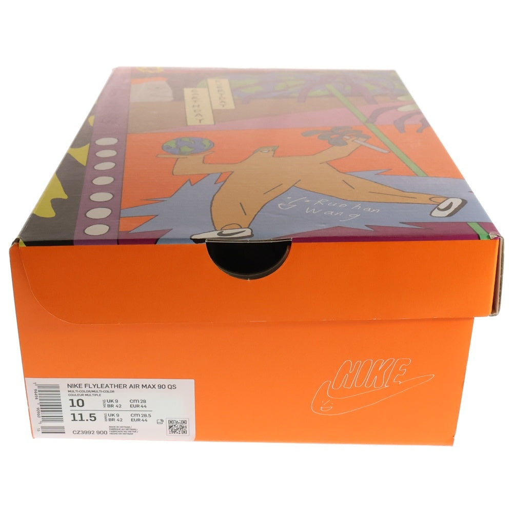 NIKE(ナイキ) ×RUO HAN WANG FLYLEATHER AIR MAX 90 QS CZ3992-900 ロンハーワン フライレザー エアマックス ローカットスニーカー マルチ US10/28.0cm