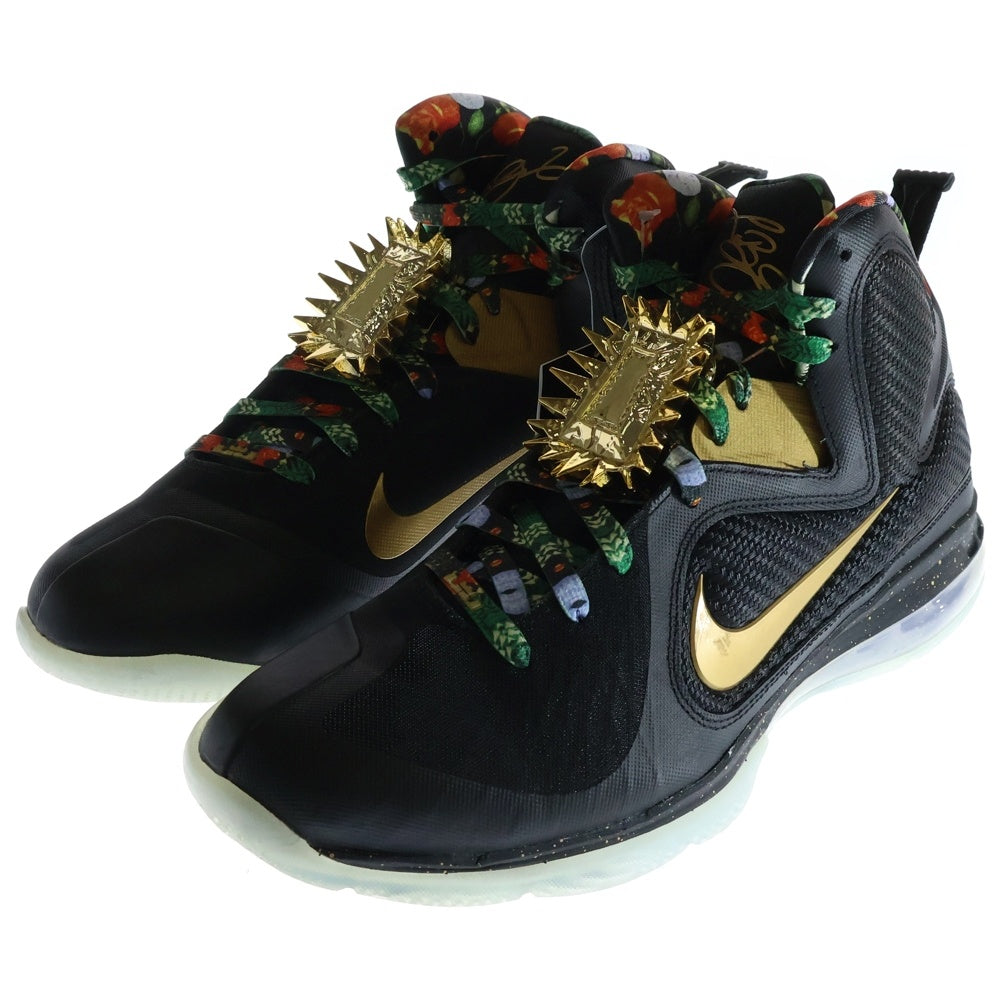 NIKE(ナイキ) LEBRON 9 WATCH THE THRONE DO9353-001 レブロン9 ウォッチザスローン ハイカットスニーカー ブラック US10.5/28.5cm
