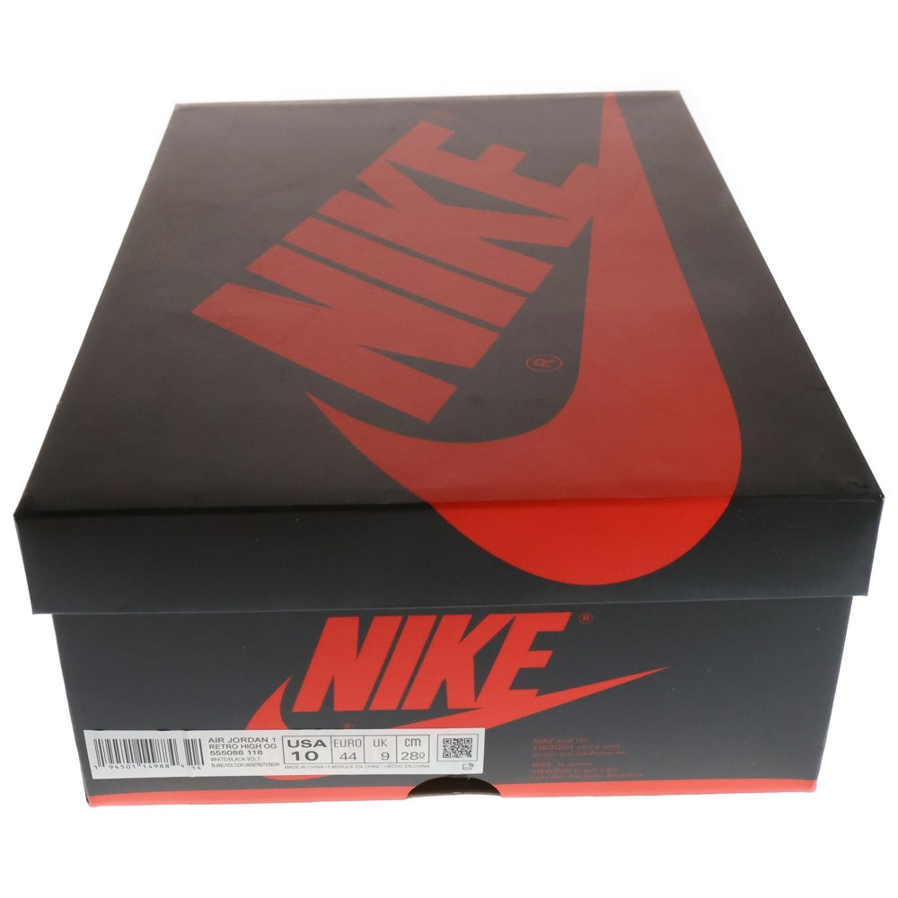 NIKE(ナイキ) AIR JORDAN1 RETRO HIGH OG Volt Gold 555088-118 エアジョーダン1 ハイカットスニーカー ボルトゴールド イエロー/ホワイト US10/28cm