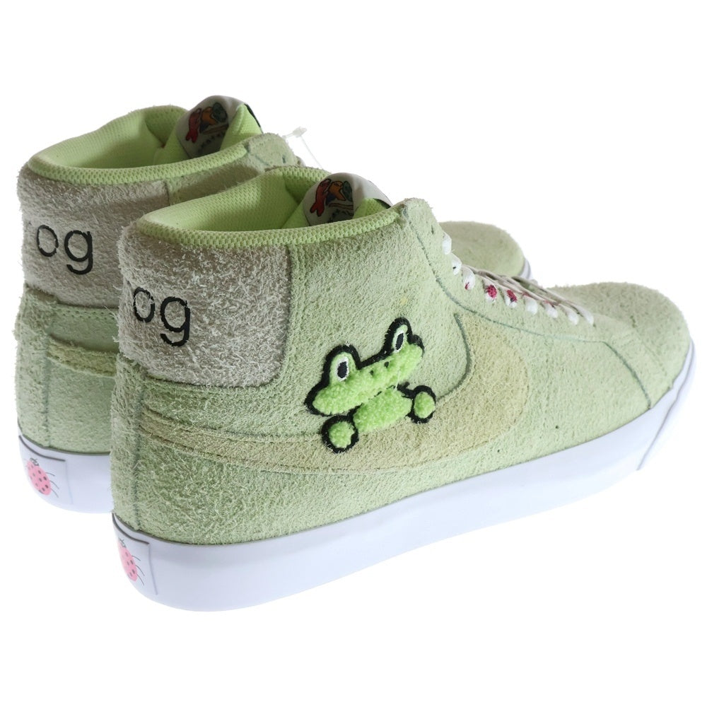 NIKE SB(ナイキエスビー) ×Flog Skateboards QS SB Zoom Blazer Mid AH6158-300 フロッグ スケートボード ズーム ブレーザー ミッドカットスニーカー グリーン US10.5/28.5cm