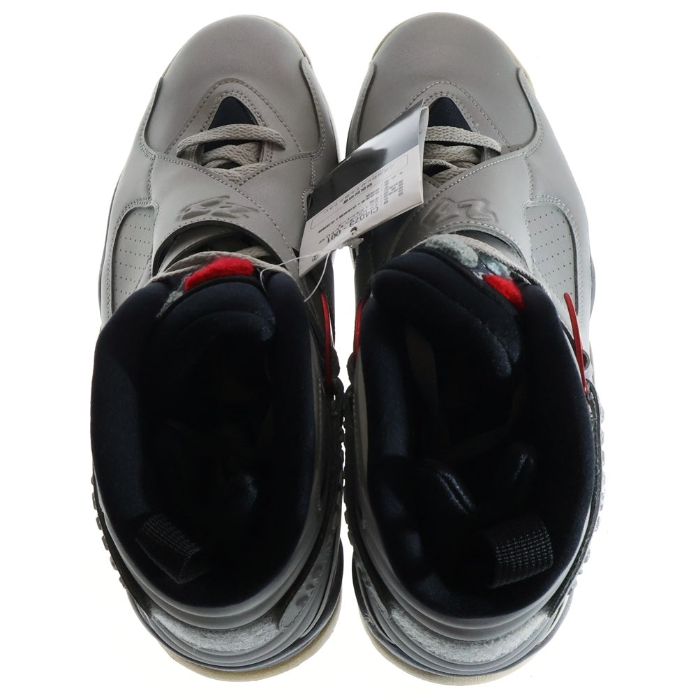 NIKE(ナイキ) AIR JORDAN 8 RETRO SP Reflect Silver CI4073-001 エアジョーダン8 リフレクトシルバー ハイカットスニーカー シルバー US10/28.0cm