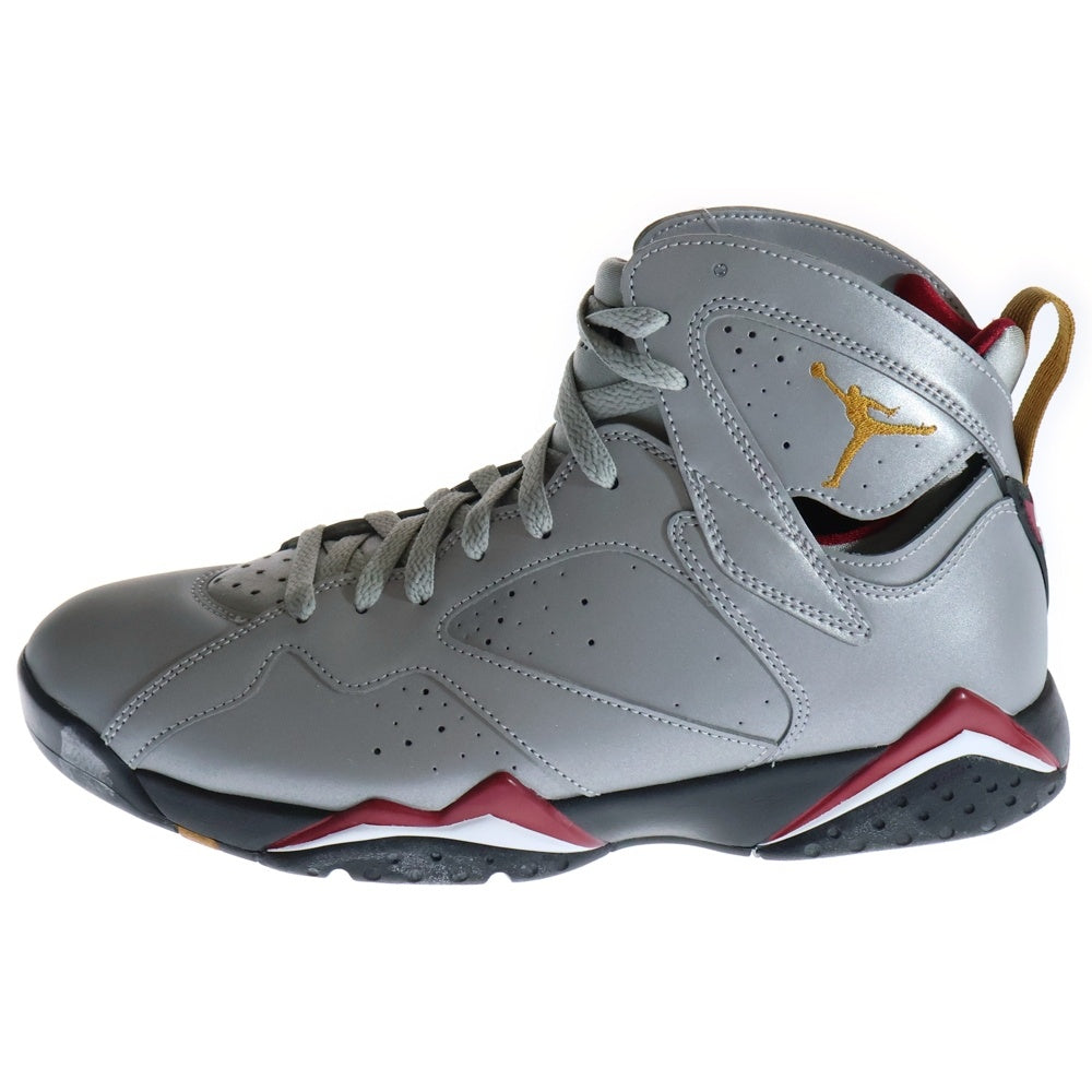 NIKE(ナイキ) AIR JORDAN7 RETRO REFLECTIVE CARDINAL BV6281-006 エアジョーダン7 ハイカットスニーカー リフレクティブ シルバー US10/28.0cm