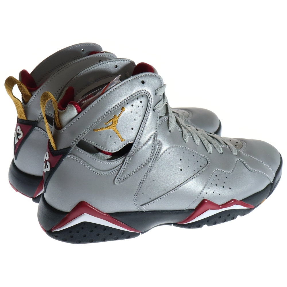 NIKE(ナイキ) AIR JORDAN7 RETRO REFLECTIVE CARDINAL BV6281-006 エアジョーダン7 ハイカットスニーカー リフレクティブ シルバー US10/28.0cm