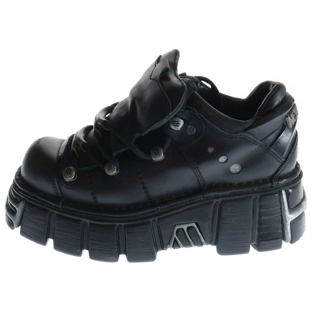 NEW ROCK(ニューロック) AMKLE BOOT アンクルブーツ M-106-S1 ブラック レディース