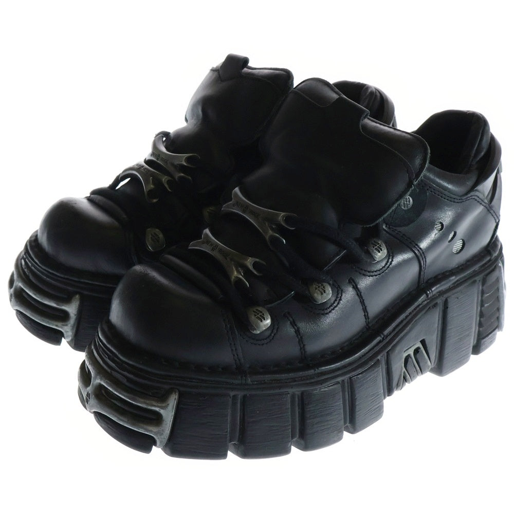 NEW ROCK(ニューロック) AMKLE BOOT アンクルブーツ M-106-S1 ブラック レディース