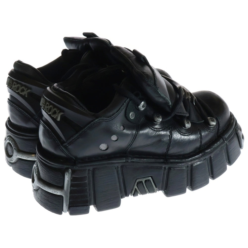 NEW ROCK(ニューロック) AMKLE BOOT アンクルブーツ M-106-S1 ブラック レディース