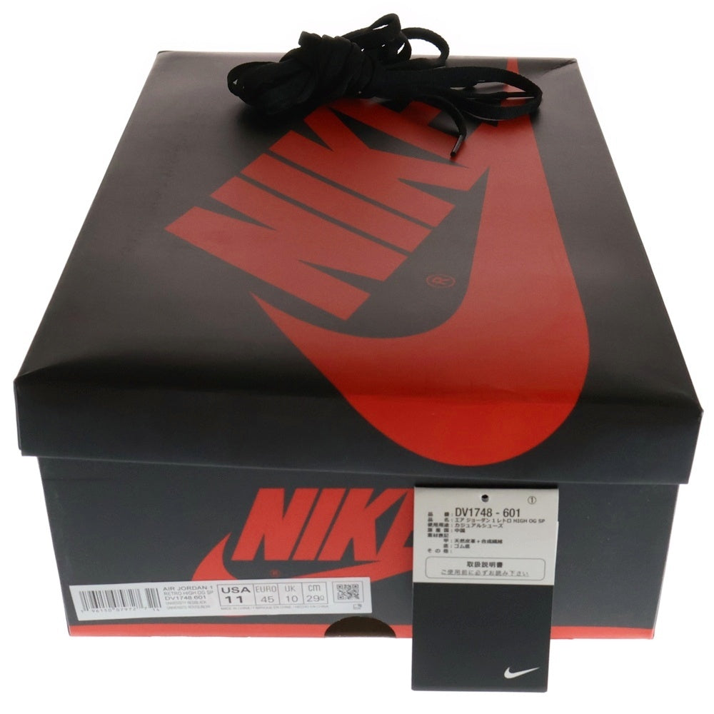 NIKE(ナイキ) AIR JORDAN 1 HIGH OG SP DV1748-601 エアジョーダン1 ネクストチャプター ハイカットスニーカー ホワイト/レッド US11/29.0cm