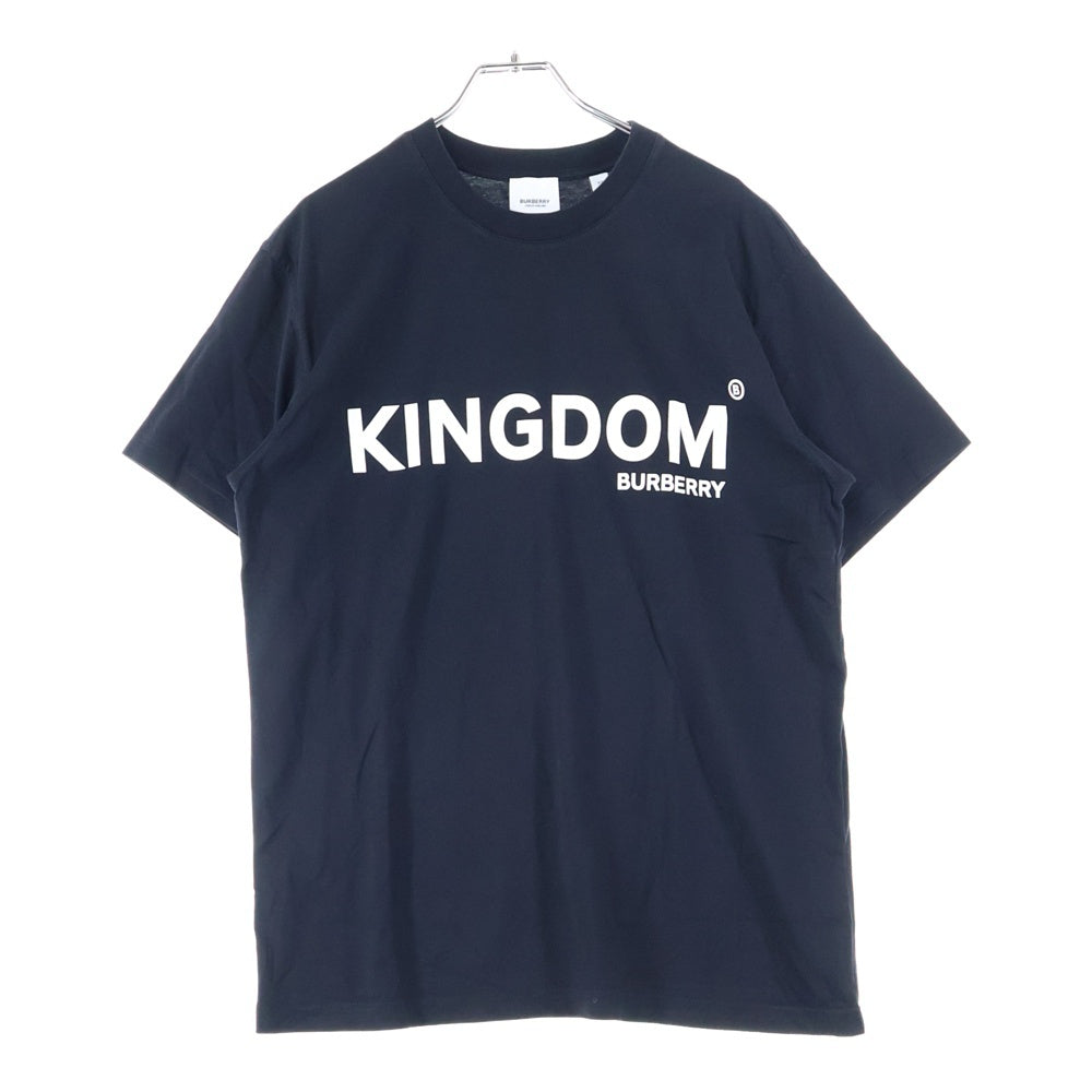 BURBERRY(バーバリー) 19SS KINGDOM キングダム プリント半袖Tシャツ クルーネックカットソー ブラック 8010928