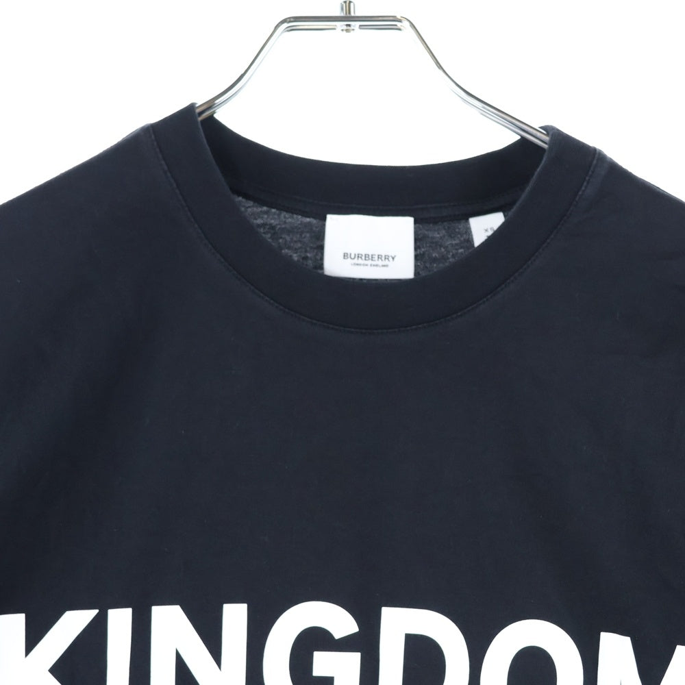 BURBERRY(バーバリー) 19SS KINGDOM キングダム プリント半袖Tシャツ クルーネックカットソー ブラック 8010928
