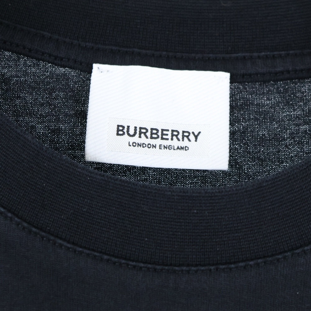 BURBERRY(バーバリー) 19SS KINGDOM キングダム プリント半袖Tシャツ クルーネックカットソー ブラック 8010928