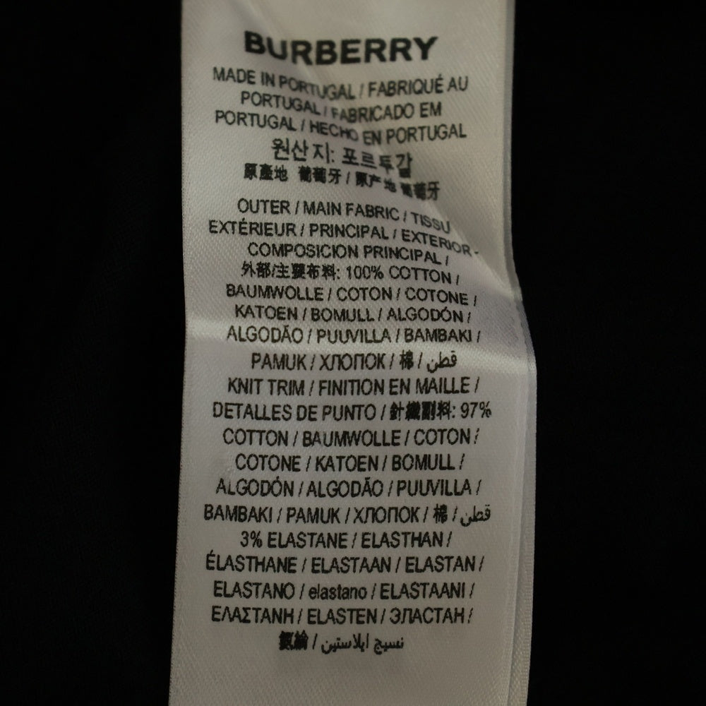 BURBERRY(バーバリー) 19SS KINGDOM キングダム プリント半袖Tシャツ クルーネックカットソー ブラック 8010928