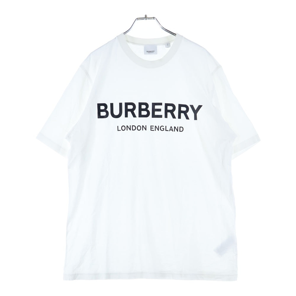 BURBERRY(バーバリー) フロントロゴプリント半袖Tシャツ クルーネックカットソー 8009495 ホワイト