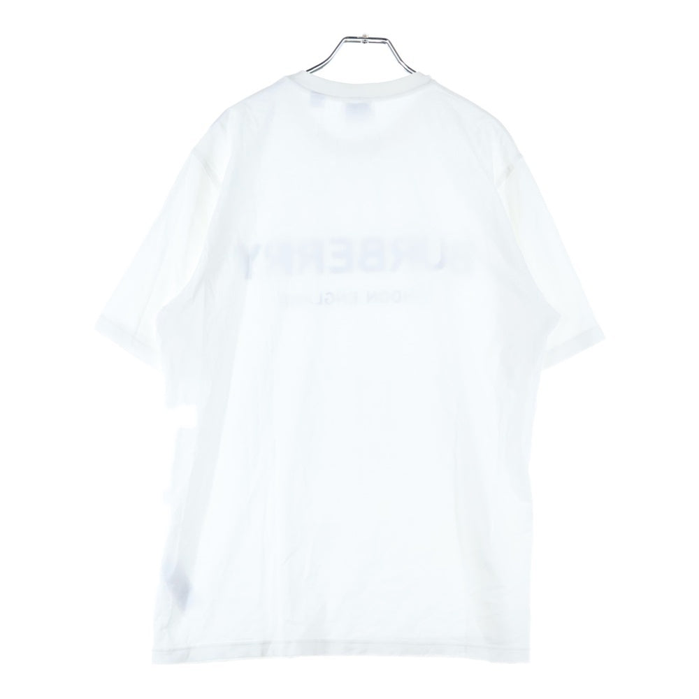 BURBERRY(バーバリー) フロントロゴプリント半袖Tシャツ クルーネックカットソー 8009495 ホワイト