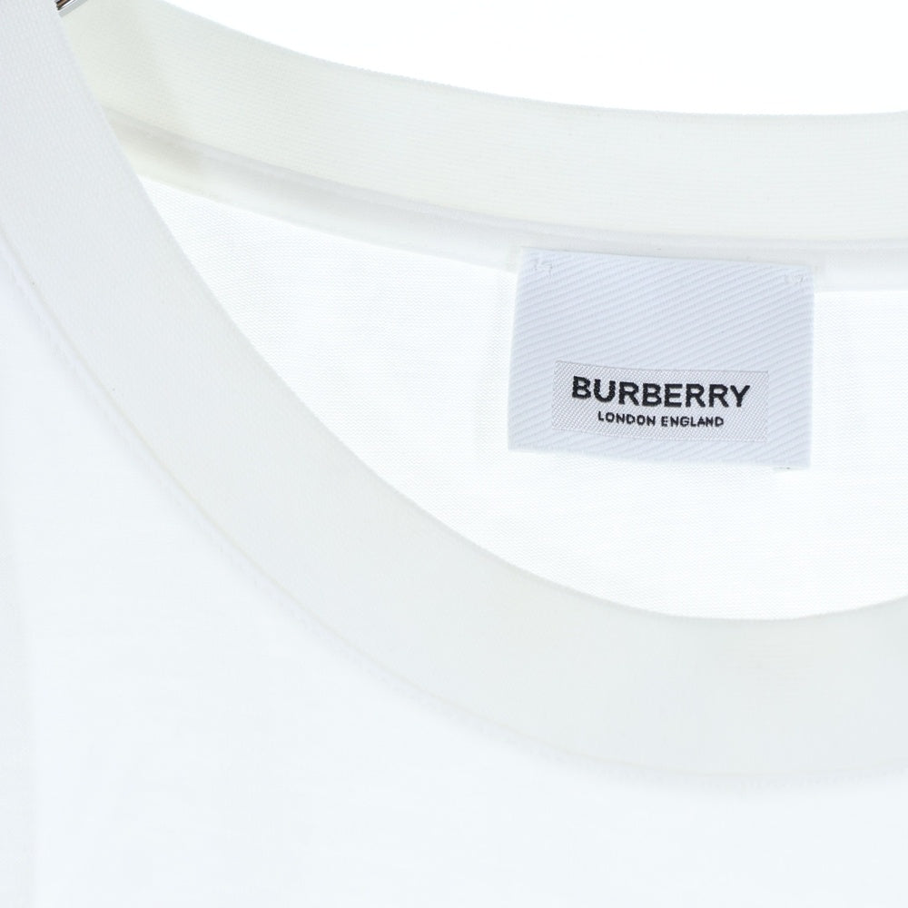 BURBERRY(バーバリー) フロントロゴプリント半袖Tシャツ クルーネックカットソー 8009495 ホワイト
