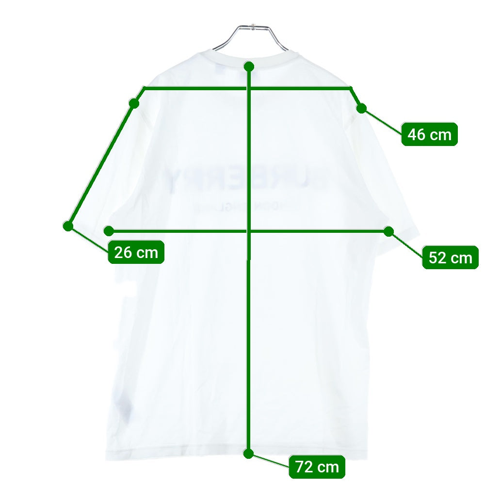 BURBERRY(バーバリー) フロントロゴプリント半袖Tシャツ クルーネックカットソー 8009495 ホワイト